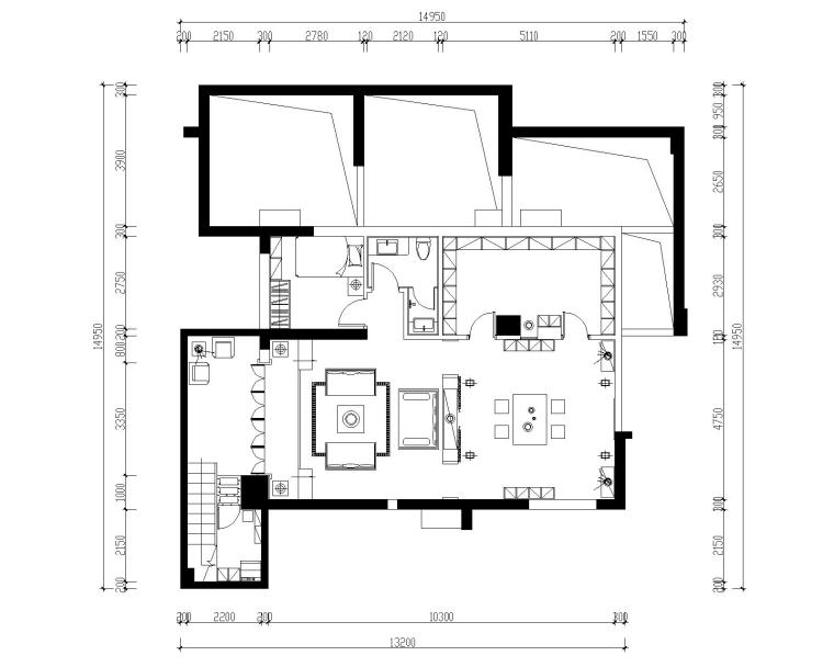 豪华四居室中空别墅装修施工图+效果图+模型-3华发世纪城二期地下室平面布置图