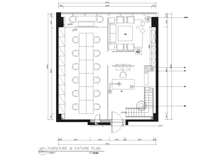 公共空间广场设计效果图资料下载-[新疆]时代广场25楼H号空间施工图+效果图