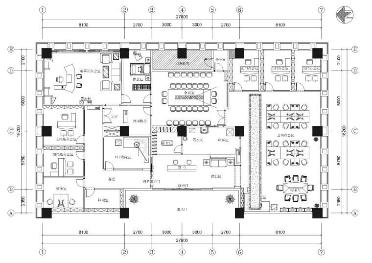 办公式公寓建筑效果图资料下载-[重庆]嘉泽建筑公司办公楼施工图+效果图