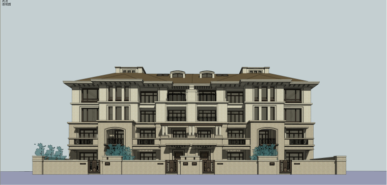山地建筑小高层资料下载-万科琥珀俊园洋房+小高层建筑模型
