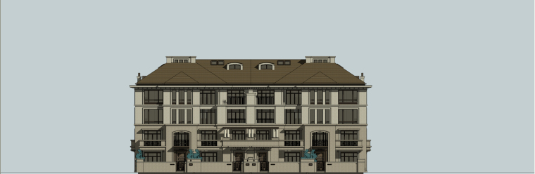 知名地产琥珀俊园洋房+小高层建筑模型-知名地产琥珀俊园 洋房+小高层 (11)