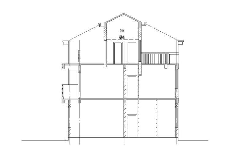 二层别墅中式装修设计资料下载-三层新农村单家独院式别墅施工图