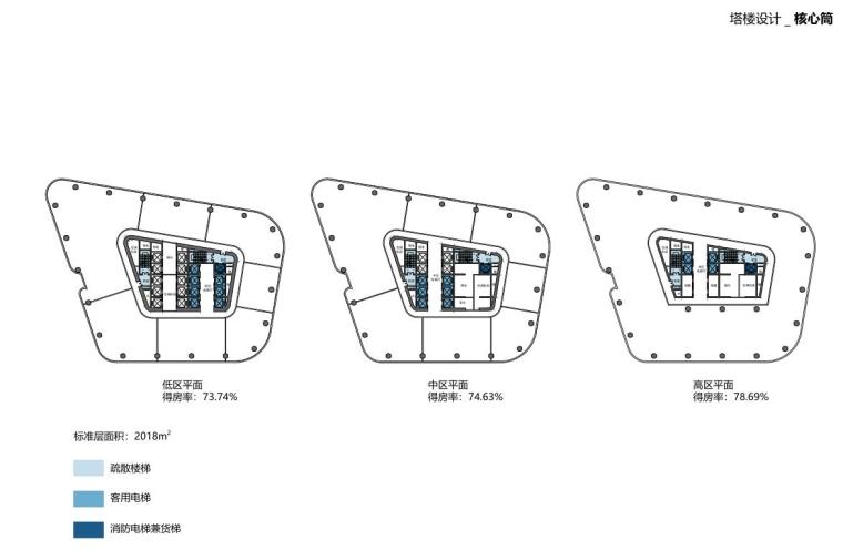 [湖北]现代风格商业建筑方案设计-塔楼设计 _ 核心筒