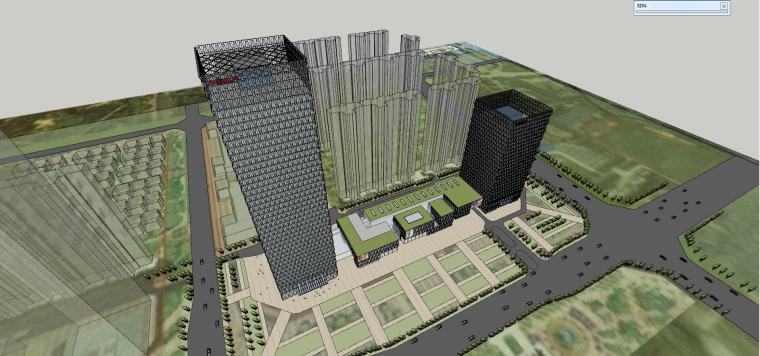 村部综合楼模型资料下载-超高层综合楼建筑设计（现代风格）