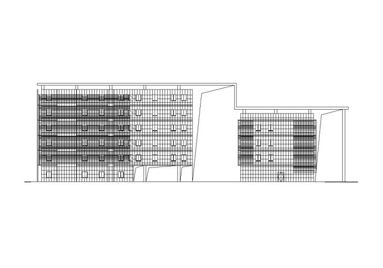 行政办公装修效果图资料下载-[四川]现代风格行政办公楼建筑施工图