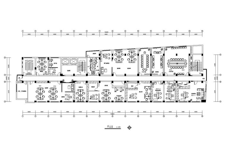 复式北欧装修效果图资料下载-某办公空间装修施工图+效果图+机电图纸