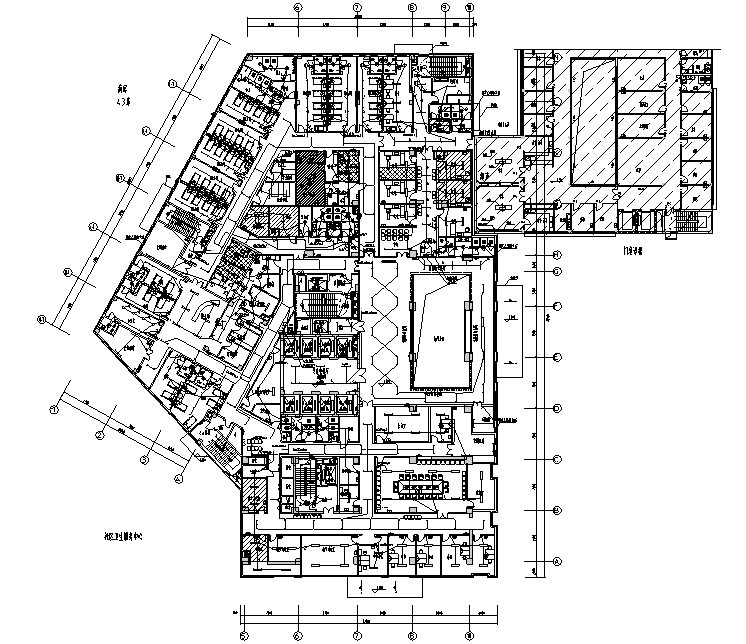 白云机场综合楼资料下载-湖南大型医院新建医疗综合楼电气施工图