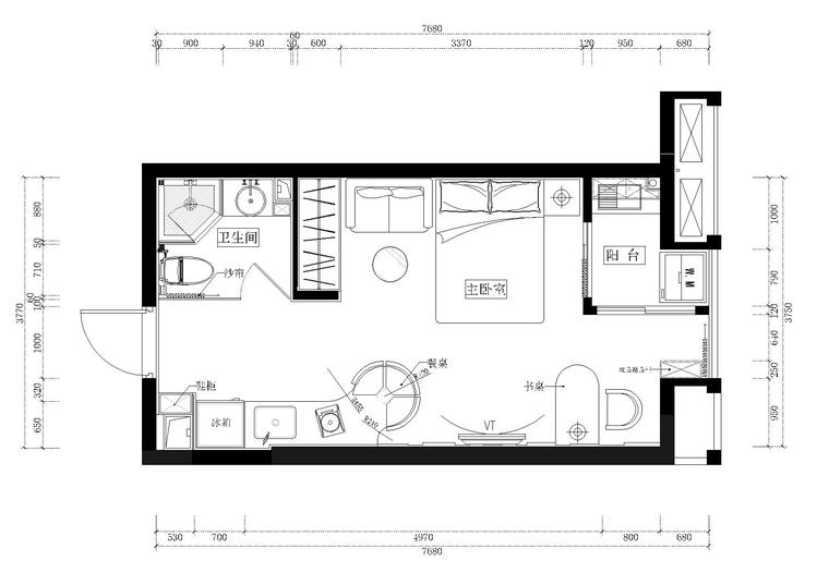 二层装修效果图资料下载-凯隆地产样板房2#07-08装饰施工图+效果图