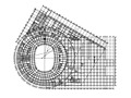 6层框架剪力墙结构体育馆建筑结构施工图