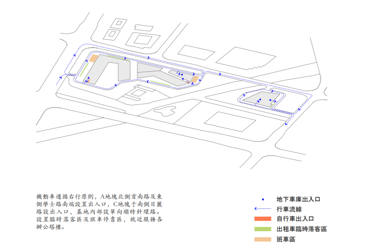 [浙江]软件创意动漫文化产业园区建筑方案图-软件创意产业园区交通流线