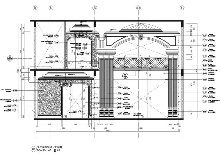 [杭州]云澜湾会所装饰施工图+效果图+水电-立面图3