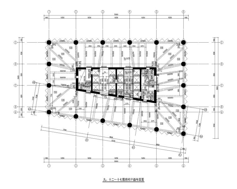 三层办公楼建筑结构设计图资料下载-34层框筒结构超高层甲级办公楼结构施工图