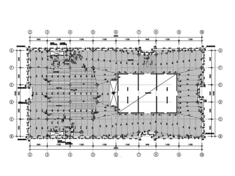 钢混结构钢筋标准资料下载-型钢混凝土框架-钢混核心筒大厦超限结构图