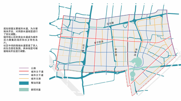 [浙江]西塘交通新城核心区水乡城市设计文本-西塘知名地产核心区城市设计交通结构