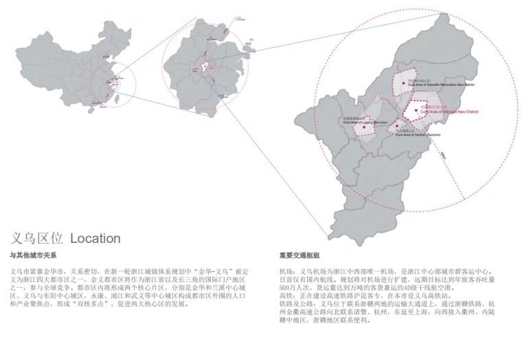 [浙江]义乌一带一路丝路新区概念规划文本-义乌一带一路丝路新区概念规划区位图