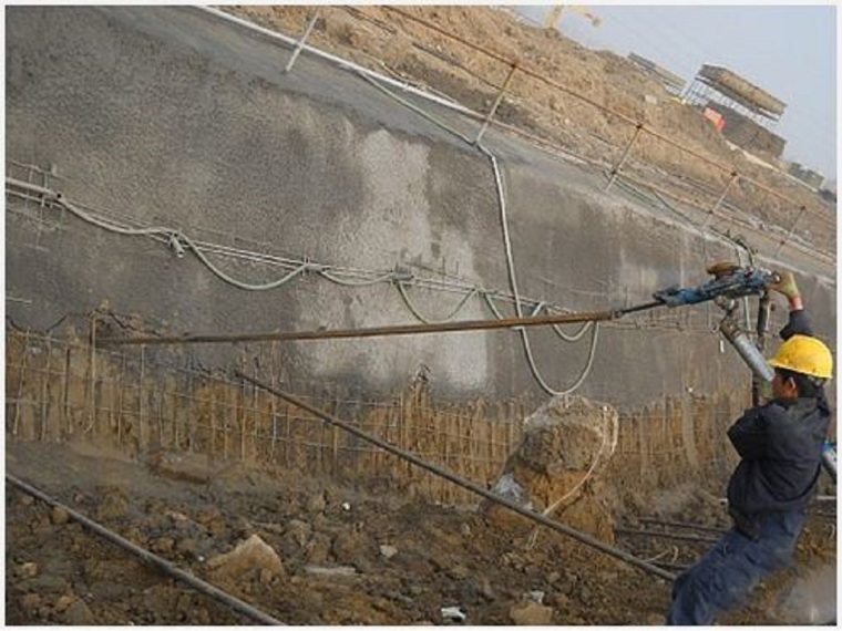基坑支护钢筋网片喷浆方案资料下载-高切坡喷锚支护工程施工方案