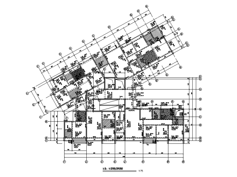 9层建筑结构施工图资料下载-部分框支剪力墙商住楼建筑结构施工图(2016)