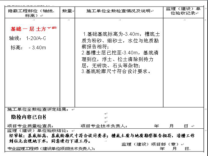 隐蔽工程验收记录填写培训讲义PPT（详细）-34土方工程