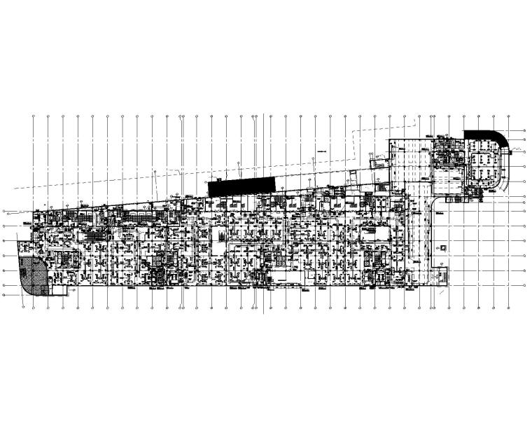 北京大钟寺方恒国际商业中心项目暖通施工图-地下室空调通风平面图