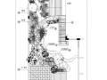 别墅庭院景观CAD施工图（长方形庭院）