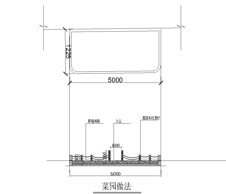 赤园花园景观设计CAD施工图-5 赤园花园设计施工图-菜园做法_看图王