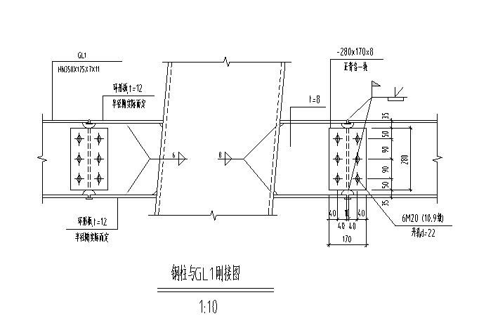 钢结构钢柱对接图图片