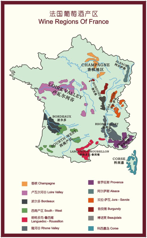 世界葡萄酒产区入门必备产区图都在这了_5