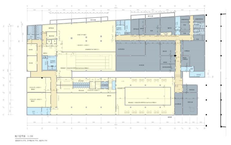 [北京]商务娱乐休闲会议中心建筑方案图-03北京商务娱乐休闲会议中心地下层平面图