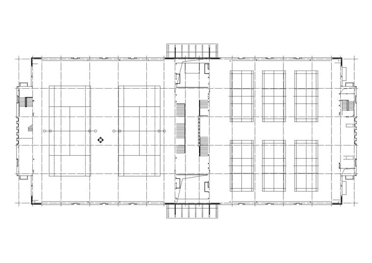 04国家体育总局射击射箭运动中心综训馆5.4m标高平面图
