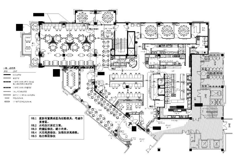 餐厅图纸cad资料下载-[上海]花悦庭主题艺术餐厅图纸+效果图