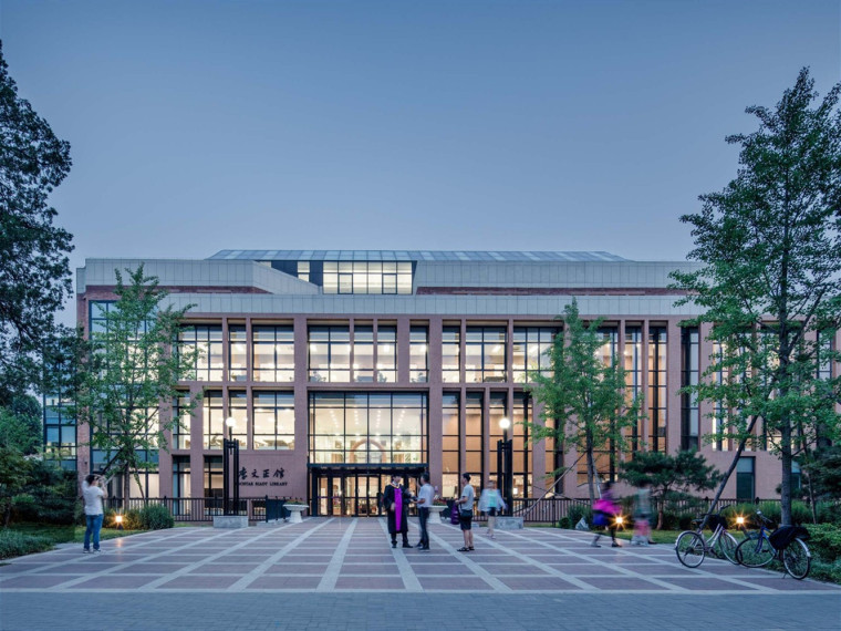 大学毕业环艺设计展厅资料下载-北京清华大学图书馆北楼