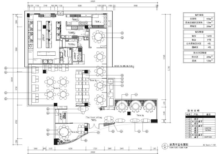 服装店设计施工图含尺寸资料下载-鑫客家万达店经典客家菜馆施工图+效果图