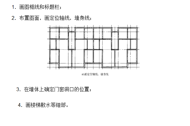 房屋建筑施工图全面教学（一应俱全）-平面图画法