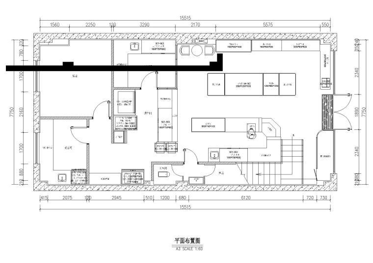 桥梁施工图识读2012资料下载-ONE CE.E大万西饼琥珀店装饰施工图+效果图