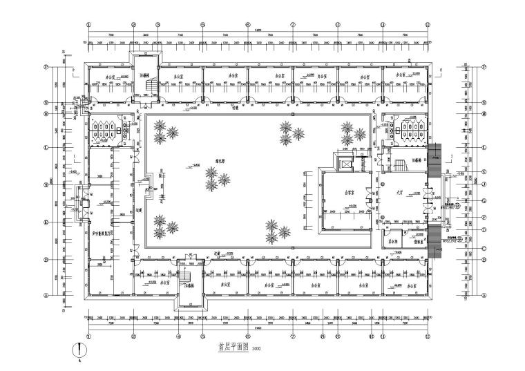 15层框架结构办公楼资料下载-六层框架结构办公楼图纸