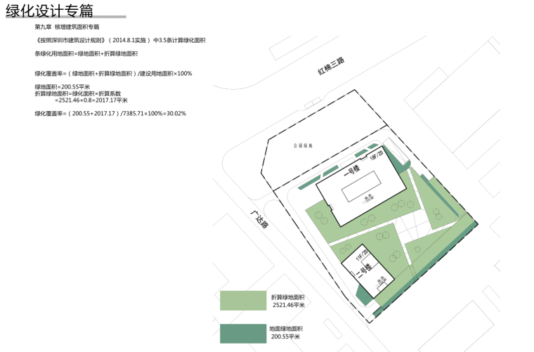 [广东]现代风格工业厂区建筑设计-绿化设计专篇