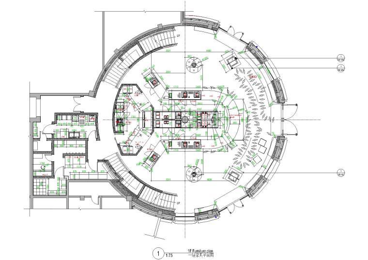 [上海]GOOD HOUSE-星巴克迪士尼店施工图-家具尺寸图