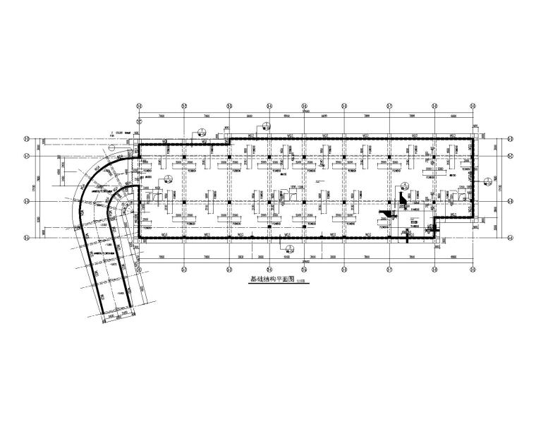 建筑0基础资料下载-2层钢混框架结构管理用房建筑结构施工图