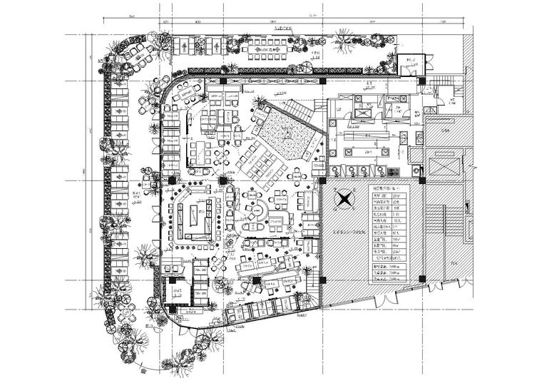 大学餐厅施工效果图资料下载-[广东]-榕树里复古餐厅施工图+效果图+电气