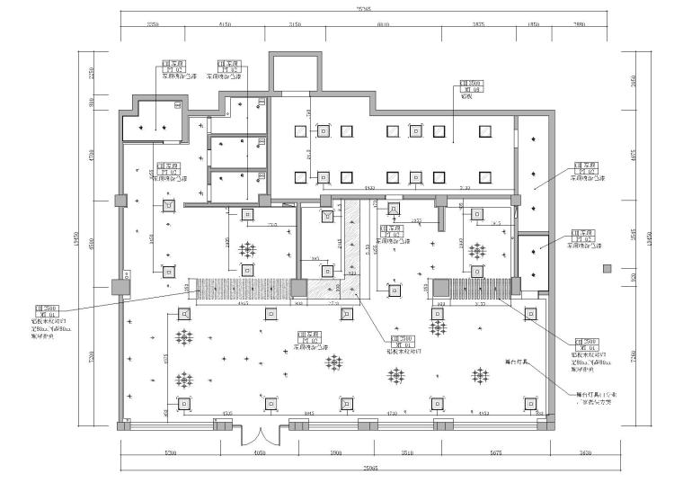 [辽宁]辽阳托斯卡纳音乐酒吧施工图+效果图-天花布置图