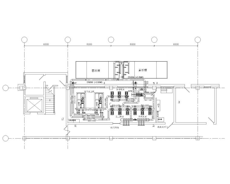 蓄冷施工图资料下载-冰蓄冷空调机房工程设计施工图