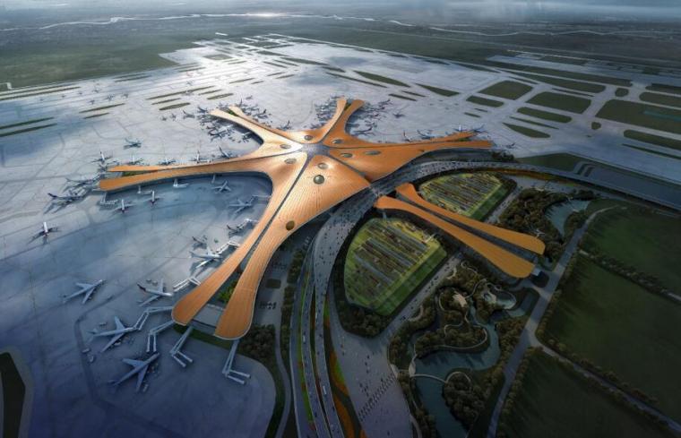 北京新机场高速公路资料下载-北京新机场航站楼及综合换乘中心BIM应用