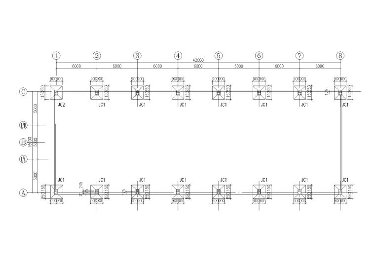 5t桥式起重机图纸资料下载-轻钢结构临建厂房结构施工图纸