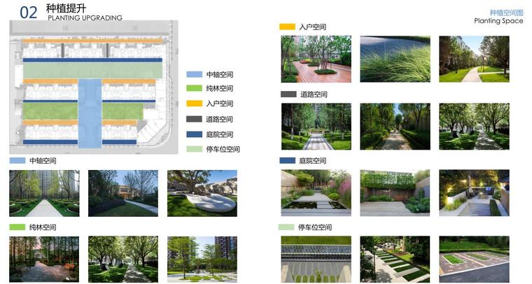 [浙江]欧陆风格高档居住区景观深化方案-种植空间图