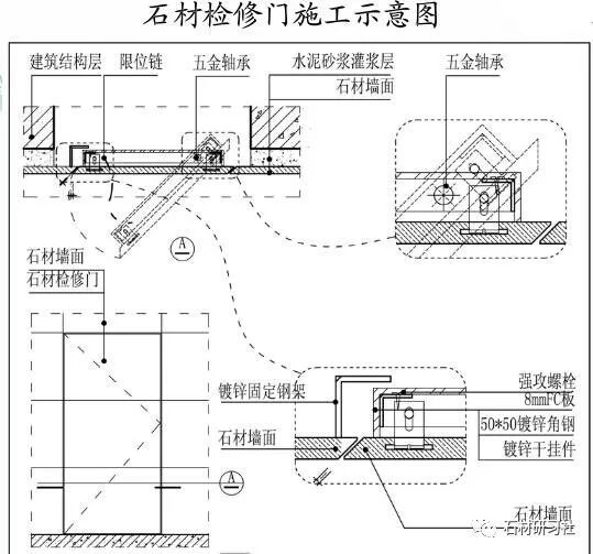 墙面石材施工工艺及细部构造3大要点_13