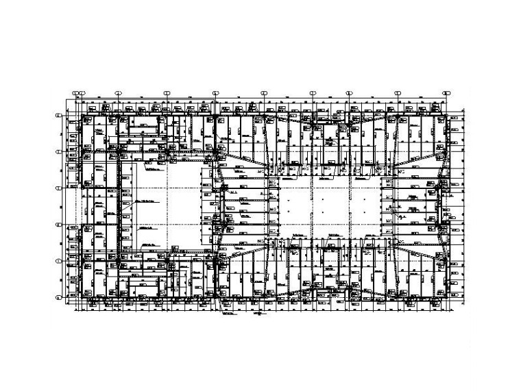 工字钢构件资料下载-21层钢结构大厦深化设计图(钢梁框架核心筒)