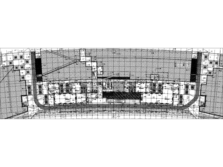 上海临港国际会议中心建筑施工图+效果图-1一层平面图