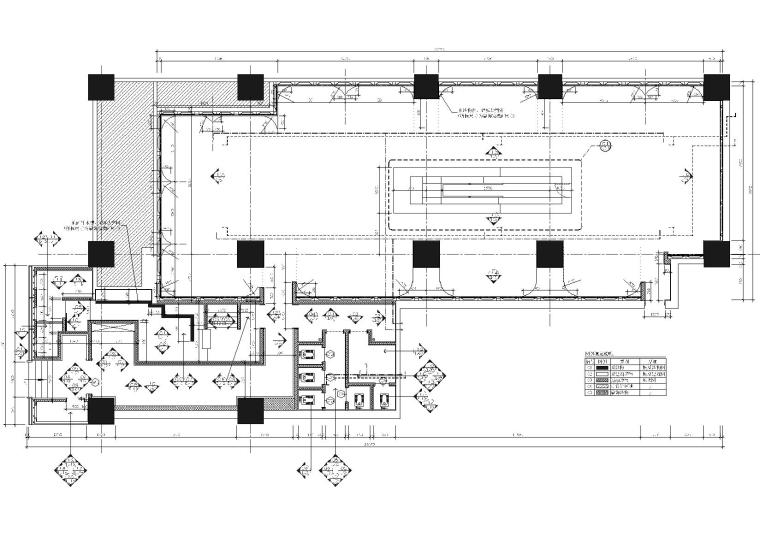 CASH酒吧室内装饰工程装饰施工图+效果图-隔墙与立面索引图