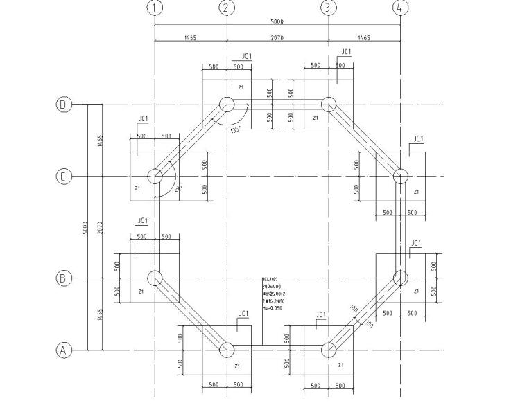 景观施工图初设资料下载-景观细部施工图|高端景观亭一结构施工图