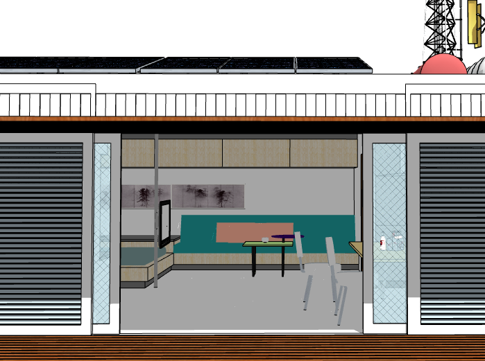 太阳能板建筑资料下载-太阳能板集装箱房屋建筑模型设计